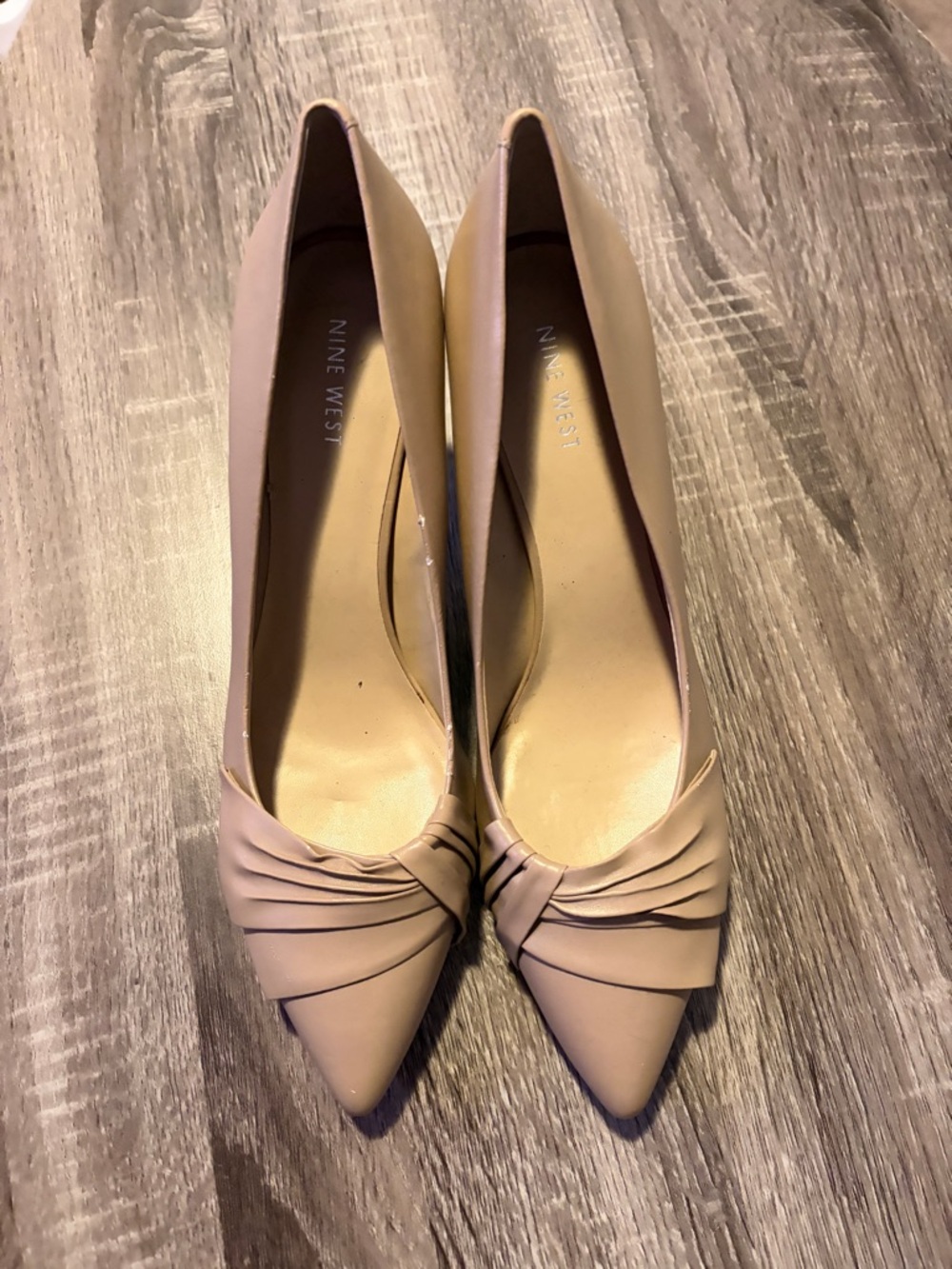 Nine West tan heels